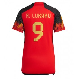 Damen Fußballbekleidung Belgien Romelu Lukaku #9 Heimtrikot WM 2022 Kurzarm